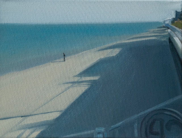 Marie Finkelstein's painting of Barbara's Magic Garden 20, 2021, oil on wood panel.