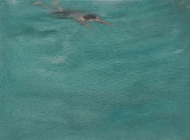 Marie Finkelstein's painting of Barbara's Magic Garden 20, 2021, oil on wood panel.