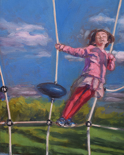 Marie Finkelstein's painting of Dreaming 2, 2020, oil on canvas.